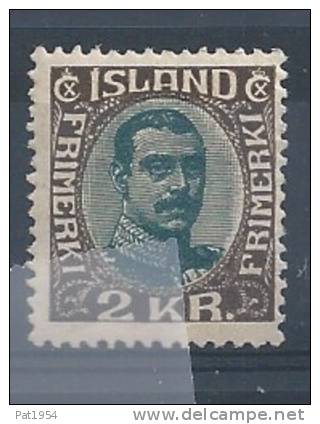 Islande 1920 N° 96  Neuf * MH Cote 200 Euros - Unused Stamps