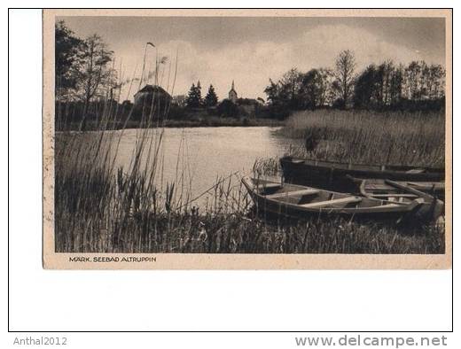 Ruderboot Im Märk. Seebad Altruppin In Der Dämmerung 20.8.1930 Sw - Neumark