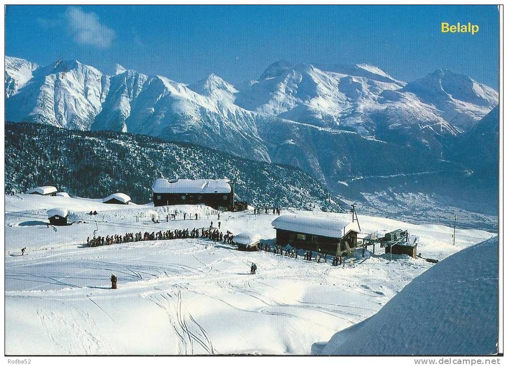 Skiegebiet Belalp - Ob Blatten- Naters, Wallis Monte Leone Und Hubschhorn - Blatten