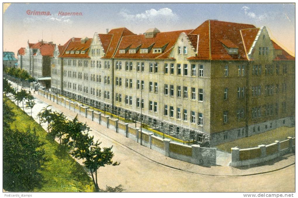 Grimma In Sachsen, Kasernen, Feldpost AK 1916 - Grimma