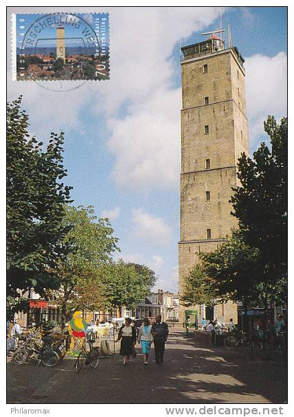 D08061 CARTE MAXIMUM CARD FD 1994 NETHERLANDS - PHARE LIGHTHOUSE TERSCHELLING BRANDARIS CP ORIGINAL - Vuurtorens