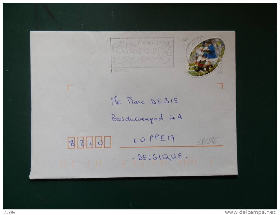 28/386  LETTRE   FRANCE - Rugby