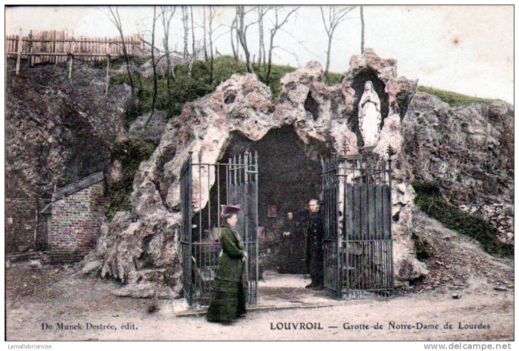 59 - LOUVROIL - GROTTE DE NOTRE DAME DE LOURDES - CARTE COULEUR - Louvroil