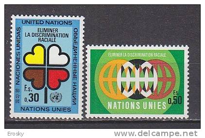 H0464 - UNO ONU GENEVE N°19/20 ** RACISME - Unused Stamps