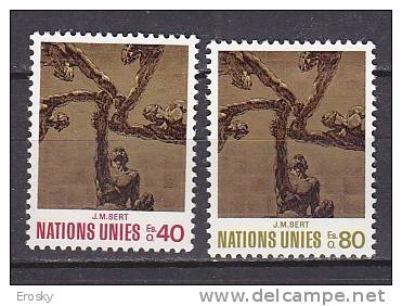 H0472 - UNO ONU GENEVE N°28/29 ** ART - Unused Stamps