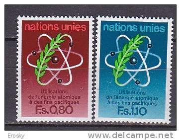 H0497 - ONU UNO GENEVE N°70/71 ** ENERGIE - Unused Stamps