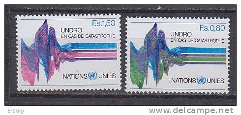 H0504 - ONU UNO GENEVE N°81/82 ** UNDRO - Unused Stamps