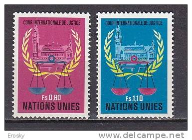 H0507 - ONU UNO GENEVE N°86/87 ** - Unused Stamps