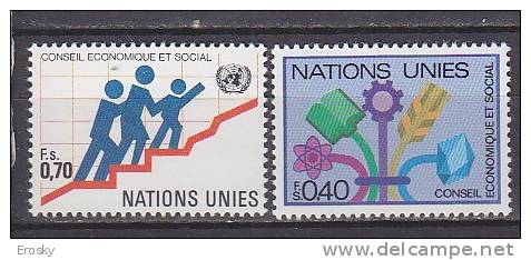 H0584 - ONU UNO GENEVE N°94/95 ** ECONOMIE - Ongebruikt