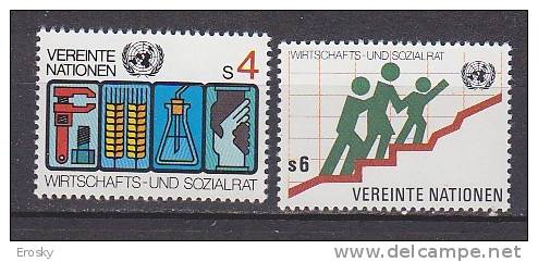 H0718 - ONU UNO WIEN N°14/15 ** ECONOMIE - Neufs