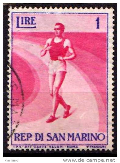 PIA - SAN  MARINO  - 1954-55 : Propaganda Sportiva  -  (SAS  409) - Usados