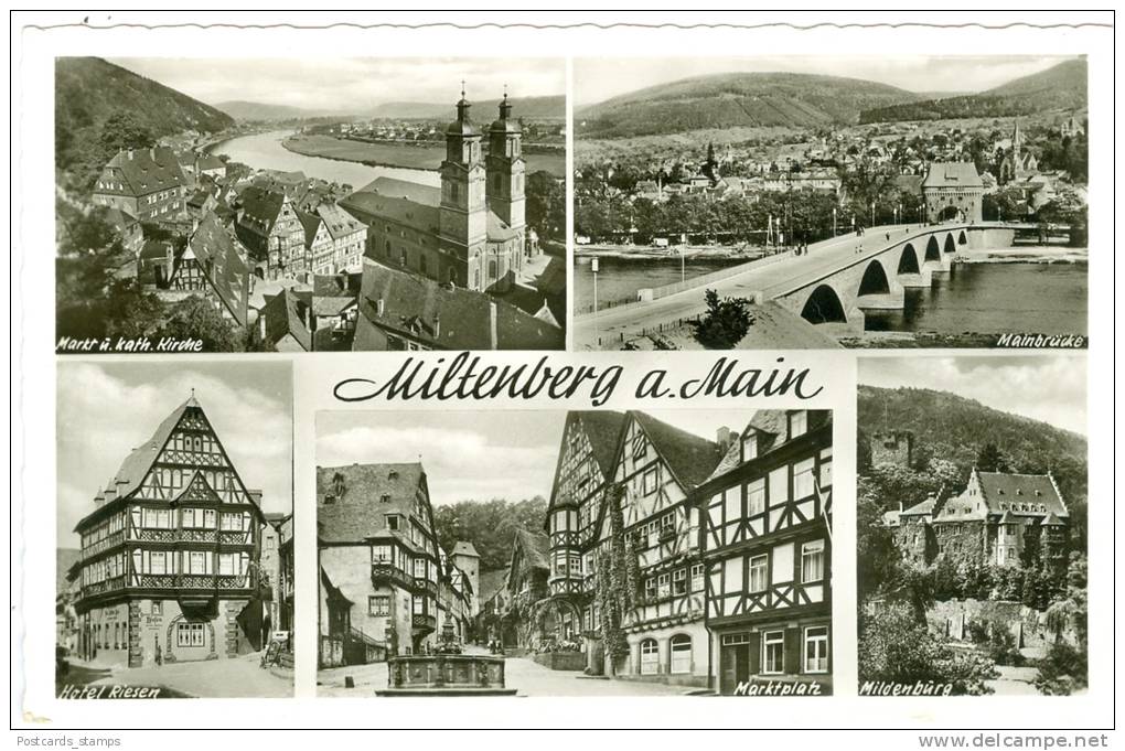 Miltenberg Am Main, 5 Ansichten, Ca. 60er Jahre - Miltenberg A. Main