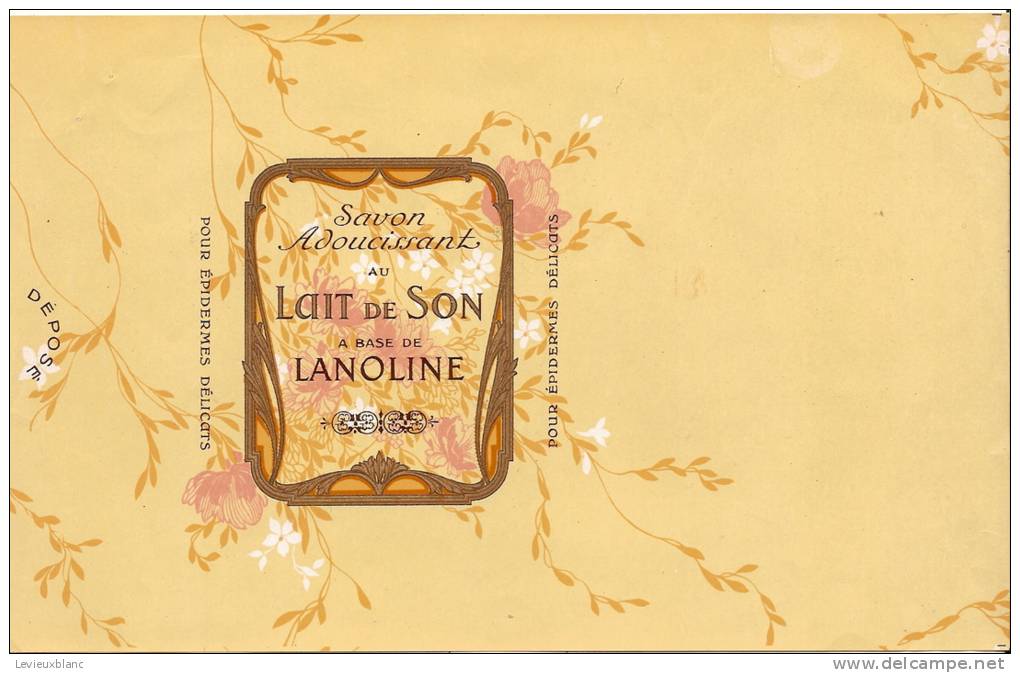 Papier Emballage Savon Parfumé/Lanoline/Lait De Son/vers 1930    PARF23 - Otros & Sin Clasificación