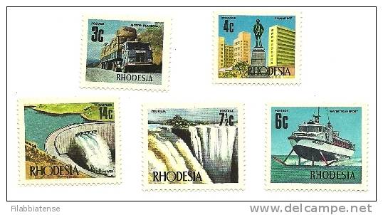 1973 - Rhodesia 220/24 Ordinaria, - Rhodesia (1964-1980)