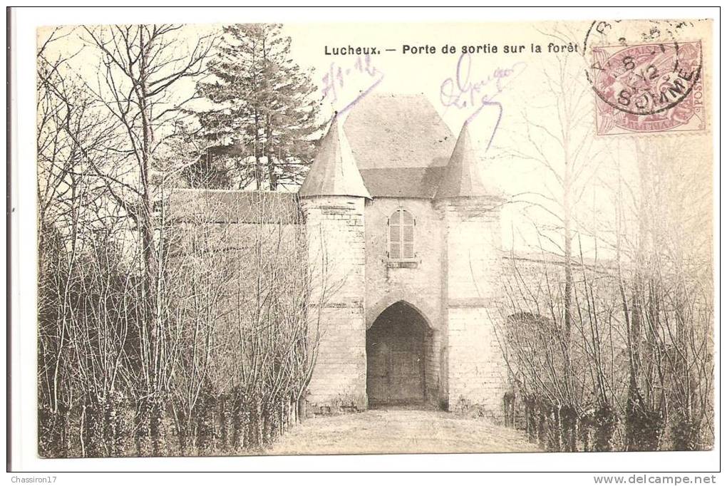 80 -  LUCHEUX  - Porte De Sortie Sur La Forêt - Lucheux