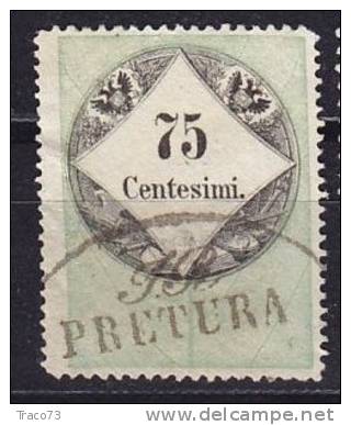 PERIODO LOMBARDO VENETO / MARCA DA BOLLO  - 75 Centesimi - Revenue Stamps