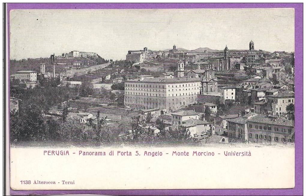 ITALIE -  PERUGIA - Pérouse - Panorama Di Porta S. Angelo - Monte Morcino - Università - Perugia