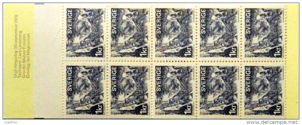 Sweden1970 Markenheftchen Mit 10x  MiNr.689D Lot Ks 164 ) - 1951-80