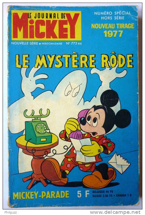 PETIT FORMAT MICKEY PARADE 772 BIS REIMPRESSION - Mickey Parade