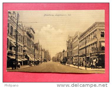 Logansport  In-- Broadway   1909 Cancel -- - - -   - -----   ---  Ref 595 - Autres & Non Classés