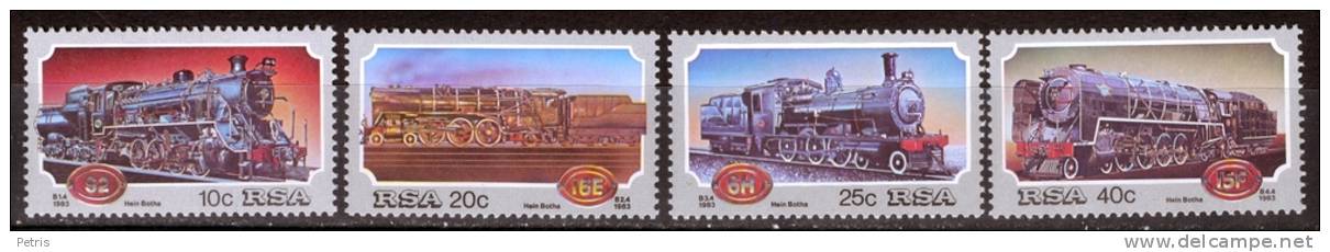 South Africa 1983 Steam Locomotives, Trains MNH** - Lot. 821 - Nuovi