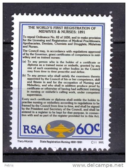 South Africa 1991 1st Registration Of Nurses & Midwives MNH** - Lot. 841 - Nuovi