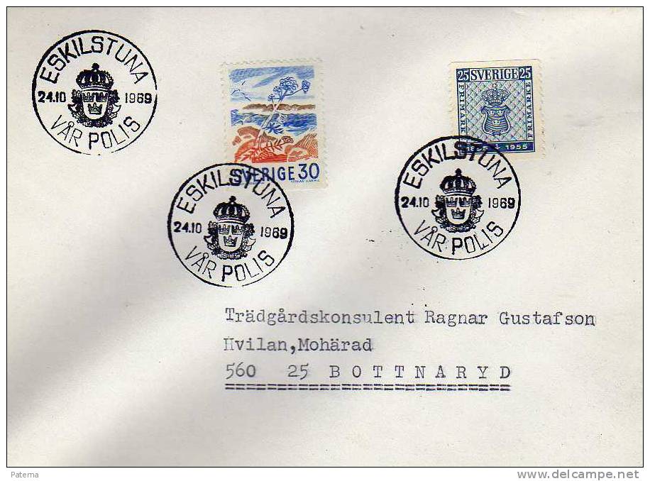 Carta,Eskilstuna 1969, Suecia - Brieven En Documenten