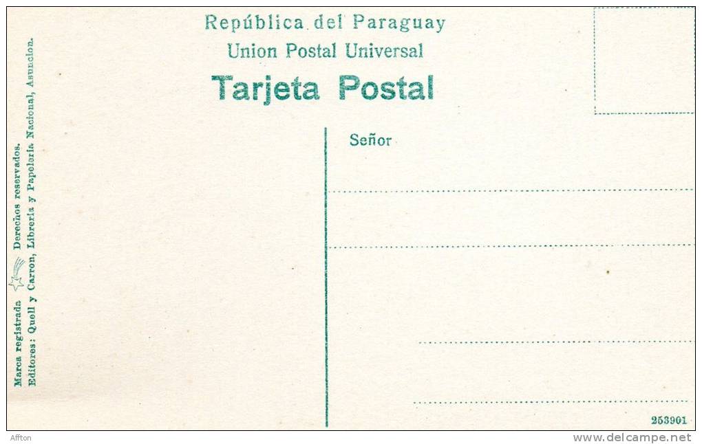 Alrededores De San Bernandino Paraguay 1905 Postcard - Paraguay