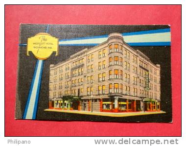 - Indiana >  Richmond  Night View The Westcott Hotel  1955 Cancel Linen ===  Ref 596 - Otros & Sin Clasificación