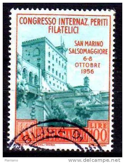 PIA - SAN  MARINO  - 1956 : Congresso Internazionale Dei Periti Filatelici  -  (SAS  452) - Gebraucht