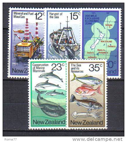 ZEL221 - NUOVA ZELANDA 1978 ,  Yvert Serie 720/724  *** - Unused Stamps