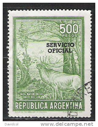 M867.-.ARGENTINA .-. OFFICIAL STAMPS .-. 1967 .-. MI # : 124   .-.  USED .-. - Oblitérés