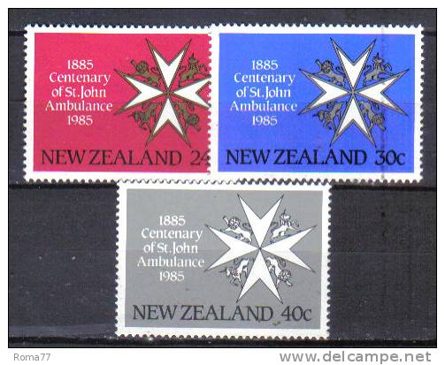 ZEL269 - NUOVA ZELANDA 1984 ,  Yvert Serie 886/888  *** - Neufs