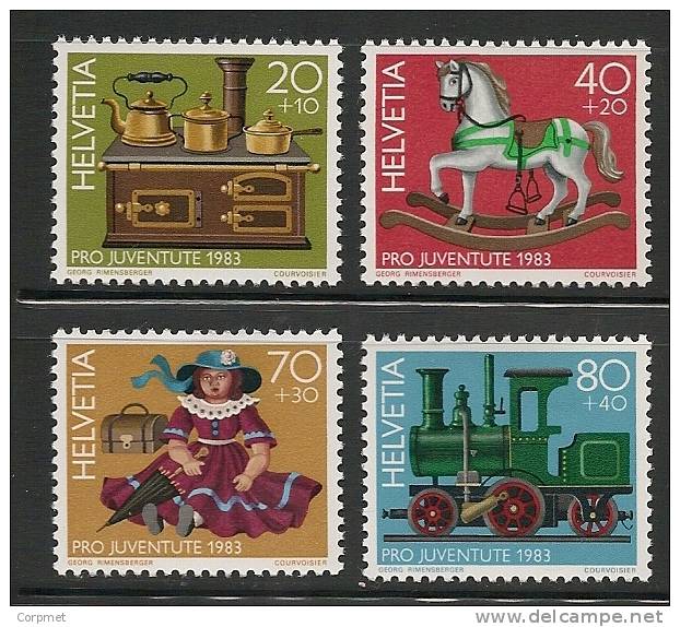 SWITZERLAND - 1983  PRO JUVENTUDE - TOYS -  Yvert # 1189/1192 - MINT NH - Unused Stamps