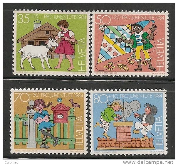 SWITZERLAND - 1984  PRO JUVENTUDE - TOYS -  Yvert # 1213/6 - MINT NH - Neufs