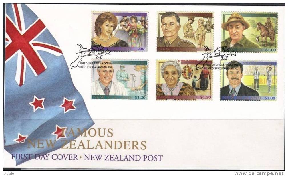 Nouvelle-Zelande New-Zealand 1995 Yvertn° 1409-14 (°) Used FDC Cote 14,50 Euro - FDC