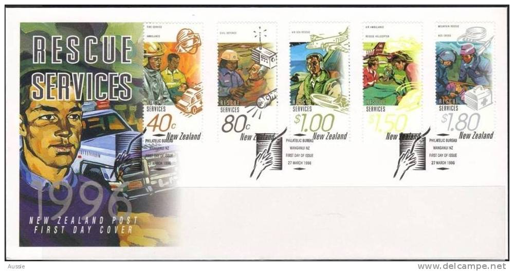 Nouvelle-Zelande New-Zealand 1996 Yvertn° 1435-39 (°) Used FDC Cote 11,50 Euro - FDC