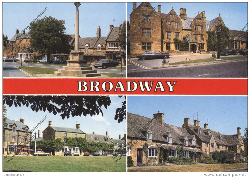 BROADWAY Gloucestershire Cotswold The Cross Lygon Arms Cottages Swan Hotel ( Limousine Car ) - Cheltenham