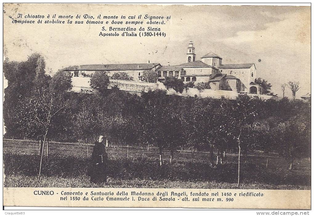 ITALIE PIEMONTE CUNEO CONVENTO E SANTUARIO DELLA MADONNA DEGLI ANGELI.... - Cuneo