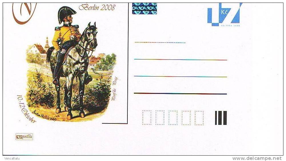 Czech Republic 2008 - International Stamp Show In Berlin, Special Postal Stationery, MNH - Postcards