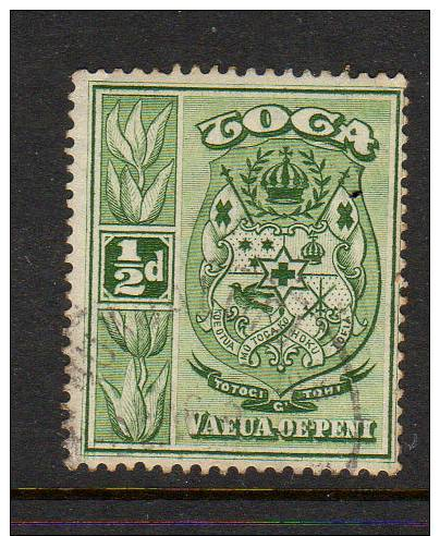 Tonga  1942   "1/2d   Green Arms "    VFU  (0) - Tonga (...-1970)