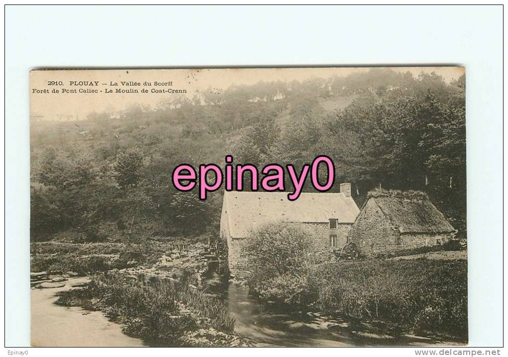 Br - 85 - PLOUAY - Vallée Du Scorff - Moulin De Caot Crenn - Forêt De Callec - - Autres & Non Classés