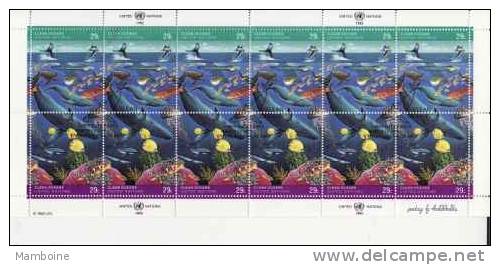 ONU ~ 1992   N° 607 . 08   Feuillet Oblitéré ( Serie Compl.) - Used Stamps