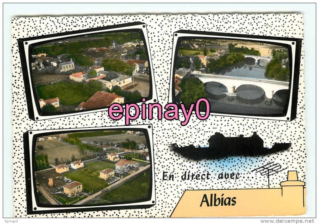 Br - 82 - ALBIAS - Multivues - édit. Lapie - - Albias