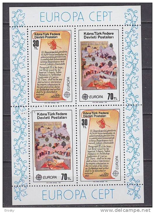 B1520 - CHYPRE TURC BF Yv N°3 ** EUROPA CEPT - Unused Stamps