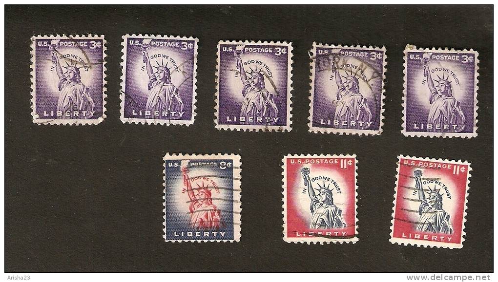 Z4-2. Unites States, USA, Lot Set Of 8 - In God We Trust - Liberty - Collezioni & Lotti