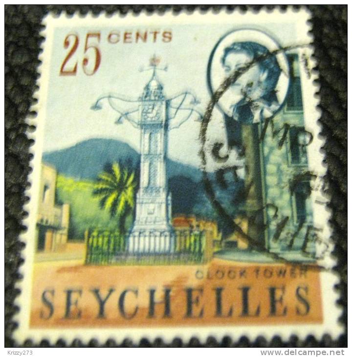 Seychelles 1962 Clock Tower Victoria 25c - Used - Seychelles (...-1976)