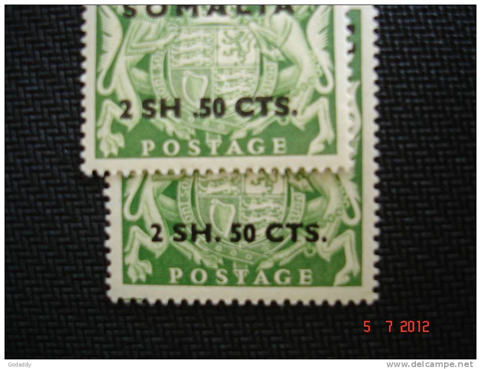 Brit. Occupation Of Italian Colonies 1948  Somalia Set Of 11 SGS10 To S20 MH See Notes - Somalie