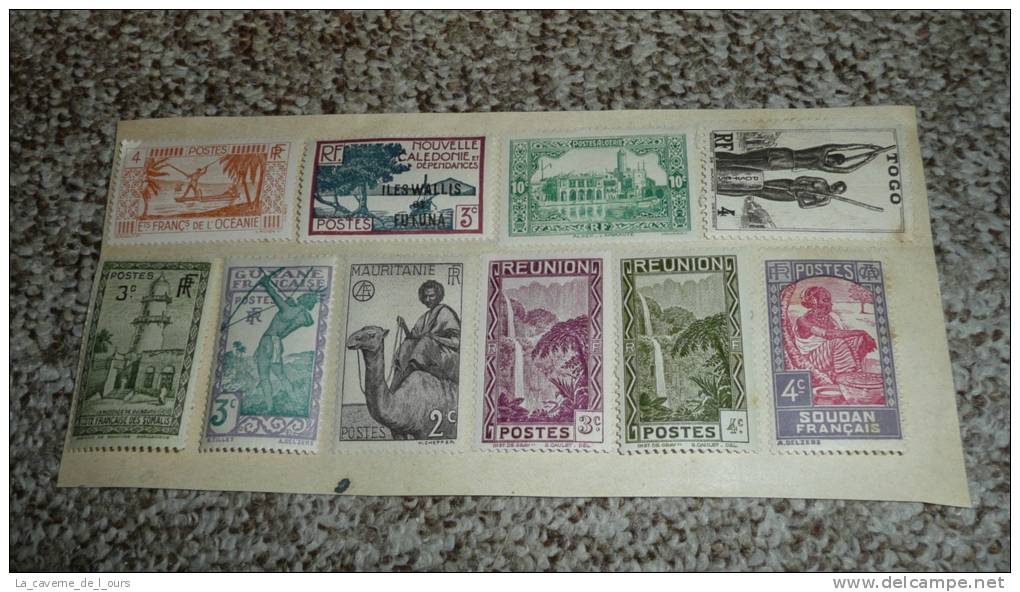 Lot Anciens Timbres Neufs France Colonies Françaises Indochine Cameroun Togo Guinée Algérie Sénégal Saint-Pierre Et Miqu - Andere & Zonder Classificatie