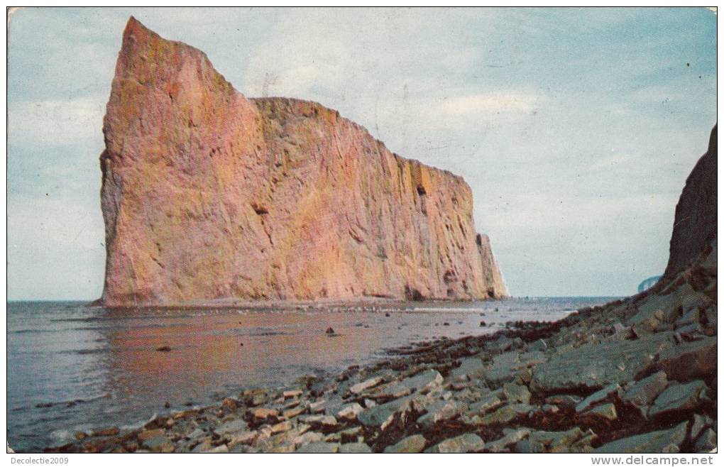 BR6465 Perce Rock From North Beach Perce  2 Scans - Percé